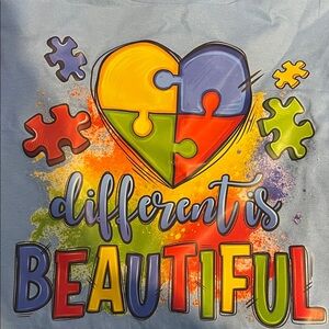 Autism Awareness adult  Shirt - Blue 🧩